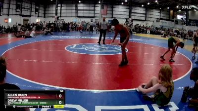 90 lbs Round 2 (6 Team) - Allen Dunn, DARKHORSE WRESTLING CLUB vs Drew Miller, GREAT BRIDGE WRESTLING CLUB - GREEN