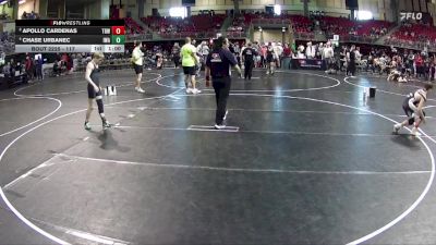 117 lbs 3rd Place Match - Apollo Cardenas, The Best Wrestler vs Chase Urbanec, IronHawk Wrestling Academy