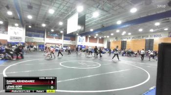 165 lbs Cons. Round 3 - Daniel Armendarez, Selma vs Lewis Goff, Newport Harbor