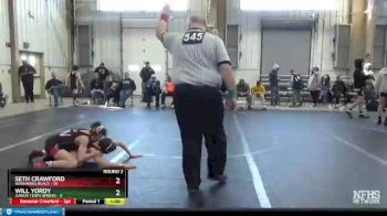 92 lbs Round 2 (6 Team) - Will Yordy, Junior Terps Xpress vs Seth Crawford, Warhawks Black