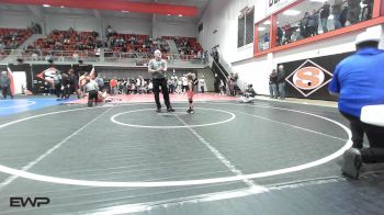 45 lbs Quarterfinal - ZaKyan McKeefer, Checotah Matcats vs Raiden Foster, Roland Youth League Wrestling