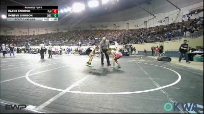 90 lbs Round Of 32 - Parks Behrens, Plainview Youth Wrestling Club vs Korbyn Johnson, Checotah Matcats