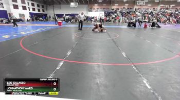 174 lbs Champ. Round 3 - Johnathon Ward, Texas Wesleyan vs Leo Galasso, Indiana Tech