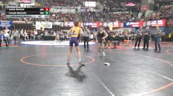 A - 103 lbs 5th Place Match - Dash Mogan, Laurel vs Caleb Weldon, Frenchtown