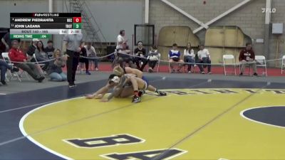 165 lbs Cons. Round 1 - John Lagana, Trinity (CT) vs Andrew Piedrahita, New England College