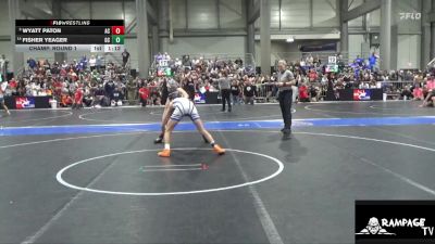 126 lbs Champ. Round 1 - Wyatt Paton, Ark City vs Fisher Yeager, Gray County