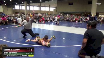 50 lbs Quarterfinal - Dash Compton, North DeSoto Wrestling Academy vs Damian Alejandre, Eastside Youth Wrestling