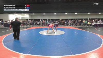 160 lbs Quarterfinal - Matilda Hruby, CO vs Janiya Johnson, TN