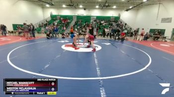 165 lbs 3rd Place Match - Mitchel Wainscott, Powell Wrestling Club vs Weston McLaughlin, Riverton USA Wrestling