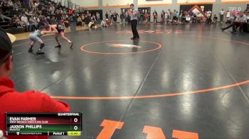 N-17 lbs Quarterfinal - Evan Farmer, West Branch Wrestling Club vs Jaxson Phillips, Pack732