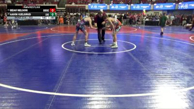 122 lbs Cons. Round 4 - Aavin Kjelsrud, Livingston Wrestling Club vs Beau Nelson, Malta Mustang Wrestling Club