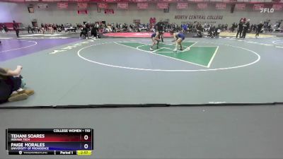 110 lbs Consolation 1st - Tehani Soares, Indiana Tech vs Paige Morales, University Of Providence