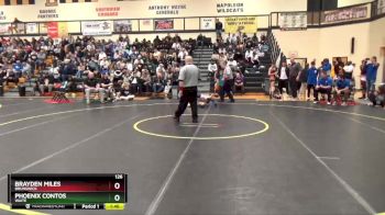 126 lbs Champ. Round 1 - Phoenix Contos, Waite vs Brayden Miles, Brunswick