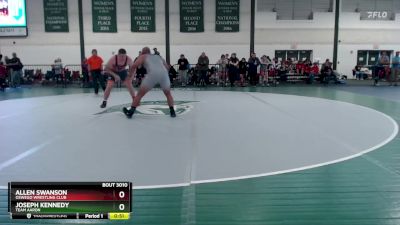 193-198 lbs Round 1 - Allen Swanson, Oswego Wrestling Club vs Joseph Kennedy, Team Aaron