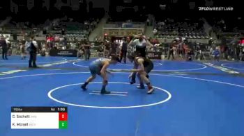 110 lbs Semifinal - Cole Sackett, Jackson County vs Kadeyn Mcneil, Socorro Warriors