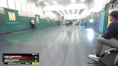 132 lbs Champ. Round 1 - Filie Djordjevich, Torrey Pines vs Brenn Hanson, Vista Murrieta