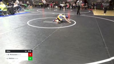 55 lbs Round Of 16 - Beau Mckeown, Wilkes Barre vs Joshua Mellon, Hempfield Area