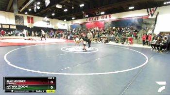 126 lbs Champ. Round 2 - Jake Hevener, Peninsula vs Nathan Itchon, Long Beach Poly