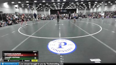 100 lbs Champ. Round 1 - Tanner Hofman, Michigan vs Nathan Schuman, Mat Assassins Wrestling Club