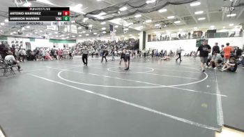 144 lbs Champ. Round 2 - Antonio Martinez, Mo West vs Jameson Warren, Team Central Wrestling Club