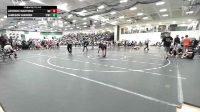 144 lbs Champ. Round 2 - Antonio Martinez, Mo West vs Jameson Warren, Team Central Wrestling Club
