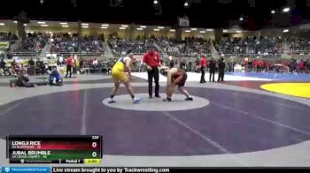 220 lbs Semis & 1st Wrestleback (8 Team) - Jubal Brumble, 5A Crook County vs Longji Rice, 5A Scappoose