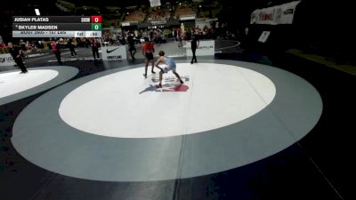 157 lbs Cons. Sub-quarters - Jusiah Platas, Selma High School Wrestling vs Skyler Madsen