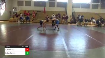 132 lbs Quarterfinal - Thaddeus Krebs, Central Dauphin East vs Griffin Barilla, Lower Dauphin