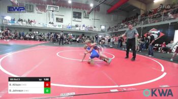 75 lbs Rr Rnd 3 - Baylor Allison, Checotah Matcats vs Bray Johnson, Checotah Matcats