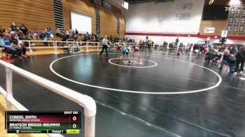 90 lbs Semifinal - Cordel Smith, Riverton Middle School vs Brayson Briggs-Brummond, CY Middle School