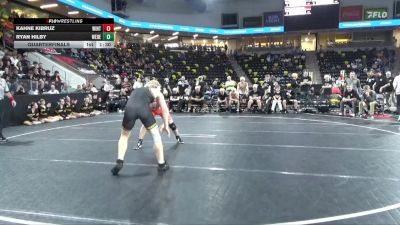 157 lbs Quarterfinal - Kahne Kibruz, Winterset vs Ryan Hilby, West Delaware, Manchester