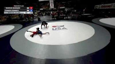 67 lbs Champ. Round 1 - Marcus Marquez, Delano Diablos Wrestling vs Connor Stennett, Rough House Wrestling