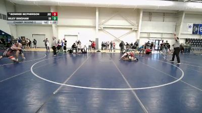 106 lbs Champ. Round 2 - Riley Bingham, Ridgeline Riverhawks vs Bowdee McPherson, JWC