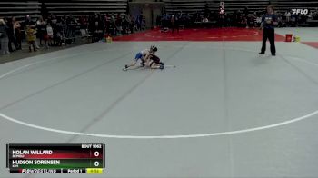 45 lbs Champ. Round 1 - Nolan Willard, Bemidji vs Hudson Sorensen, K-M