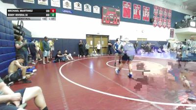 217 lbs Semifinal - Michael Martinez, Carter High School vs Eddy Rivera Iii, Norco High School
