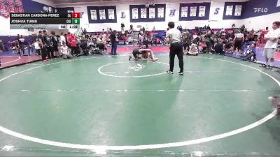 140 lbs Cons. Semi - Sebastian Cardona-perez, Santa Ana vs Joshua Tubis, Chino