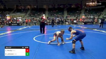 90 lbs Consolation - Cash McVay, South Central Punishers vs Brett Johnson, Iowa