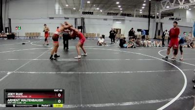 165 lbs Round 5 (8 Team) - Joey Ruiz, Sakura Worldwide vs Arment Waltenbaugh, Grit Mat Club