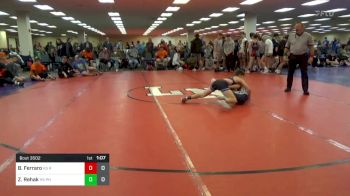 98 lbs Rr Rnd 1 - Bennett Ferraro, Team Round Up HS vs Zach Rehak, Phoenix HS Red