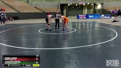 190 lbs Quarterfinals (8 Team) - Aiden Flaugher, Millington Central vs Aiden Howard, Pigeon Forge