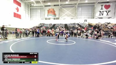 59 lbs Quarterfinal - Lucas Ruggles, Brockport Jr Blue Devils Wrestling Club vs Jai`kiah Drisdom, Purple Eagles Wrestling Academy