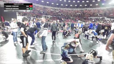 48 lbs Champ. Round 1 - Henrik Chiefari, Team Nazar Training Center vs Dekklen Brown, Boscobel Youth Wrestling