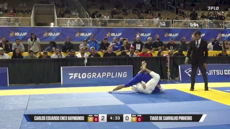 Tiago De Carvalho Pinheiro vs Carlos Eduardo Enes Raymundo 2026 Pan Jiu Jitsu IBJJF Championship