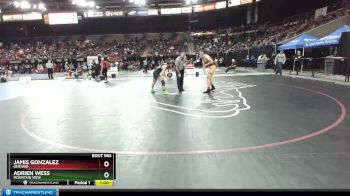 132 lbs Cons. Round 2 - Jamis Gonzalez, Ontario vs Adrien Wess, Mountain View