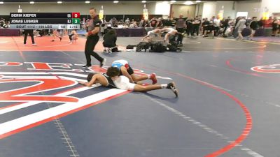 106 lbs Consi Of 64 #2 - Derik Kiefer, GA vs Jonas Lusker, NJ