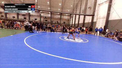 U14 FK - 155 lbs Champ. Round 2 - Elijah Hicks, Peninsula Wrestling Club vs William Adams, Thunder Mountain Wrestling Club