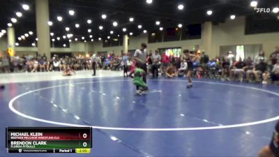 120 lbs Semifinal - Michael Klein, Brother Melchior Wrestling Clu vs Brendon Clark, Florida Pitbulls