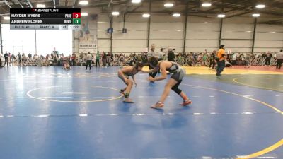 130 lbs Round 3 - 12:00pm Friday - Hayden Myers, PA USA vs Andrew Flores, Rough House W.C., CA