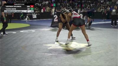 145 lbs Semifinal - Jestinah Solomua, Corona (SS) vs Olivia Davis, Esperanza (SS)