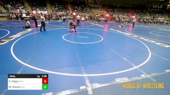 82 lbs Round Of 16 - Kassie Sapp, Michigan Grappler RTC vs Marina Wince, Black Fox Academy